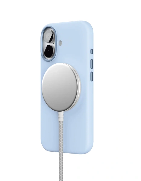 Чехол защитный VLP Aster Pro Case с MagSafe для iPhone 17, голубой