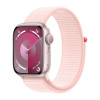Apple Watch Series 9 41mm Pink Aluminum Case Light Pink Sport Loop